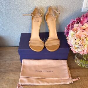 Stuart Weitzman Nude Heeled Sandals
